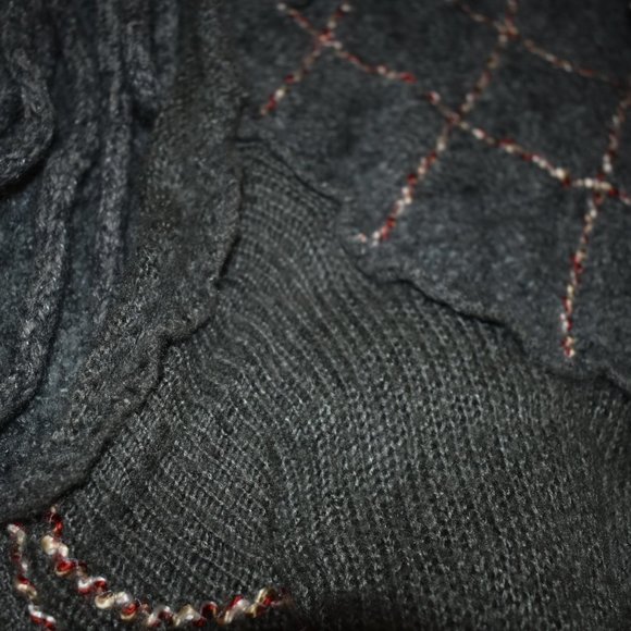 SOLD 🦋 FORLA PARIS Wrap Knit Cardigan Sweater - Picture 13 of 16